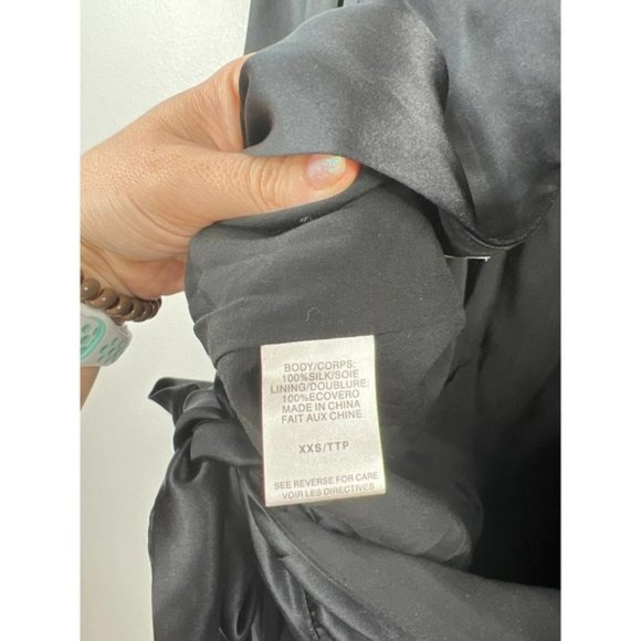Cami NYC Valencia Long Sleeve Tie Open Back Women's Blouse Black Size: XXS NWOT - Picture 7 of 9